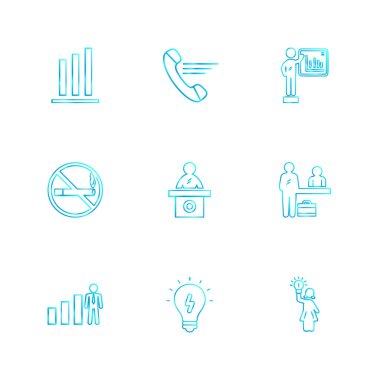 minimalist düz vektör app simgeleri beyaz arka plan üzerinde