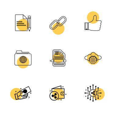 beyaz zemin üzerine minimalist düz app simgeleri