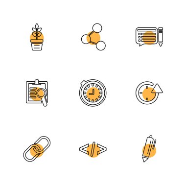 Beyaz arka plan üzerinde izole minimalist düz app simgeleri