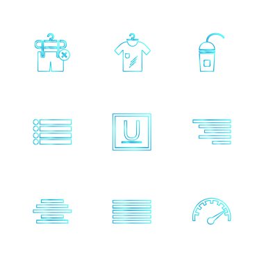 iş simgeleri kümesi, vektör illüstrasyonu 