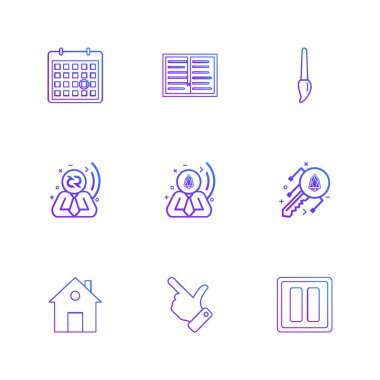 iş yaratıcı düz tasarım simgeler vektör koleksiyonu