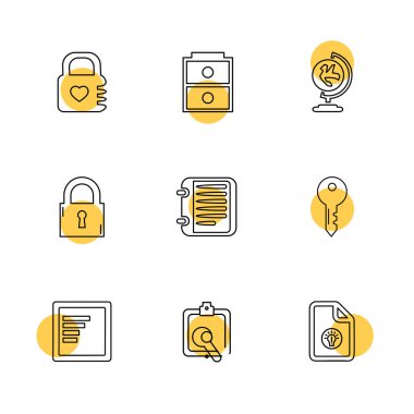 minimalist düz app simgeleri 