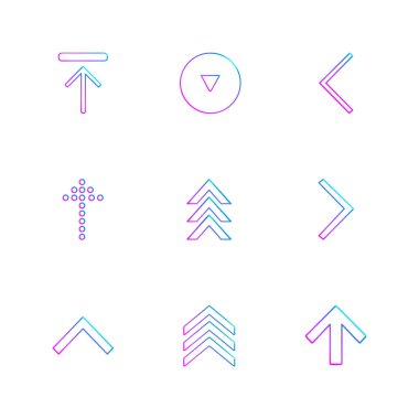 Beyaz arka plan üzerinde izole minimalist düz app simgeleri