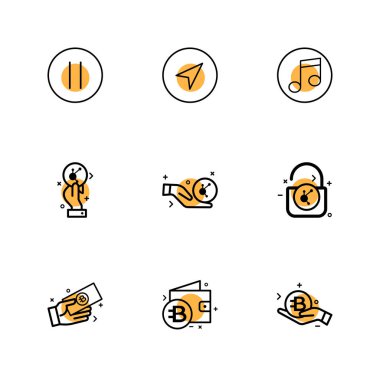 iş yaratıcı düz tasarım simgeler vektör koleksiyonu