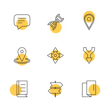 düz vektör çizim simgeler, App simgelerin ayarlamak 