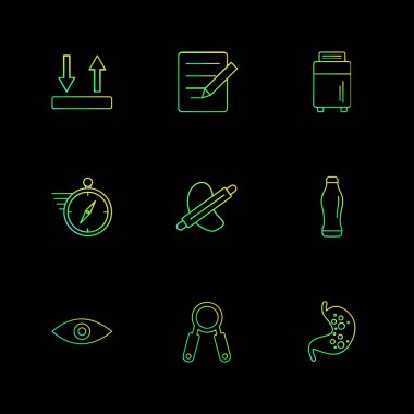 minimalist düz app simgeleri 