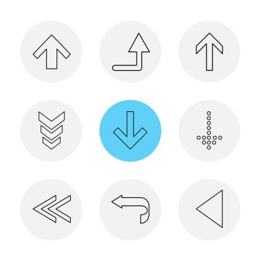 Beyaz arka plan basit düz app simgeleri