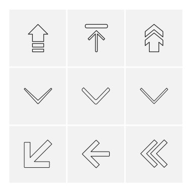 Beyaz arka plan basit düz app simgeleri