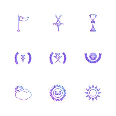 vektör çizim simgeler, beyaz arka plan üzerinde simgelerin ayarlamak