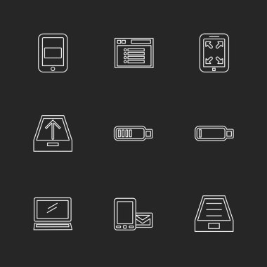 minimalist düz app simgeleri