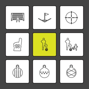 Beyaz arka plan üzerinde farklı minimalist düz vektör app simgeleri