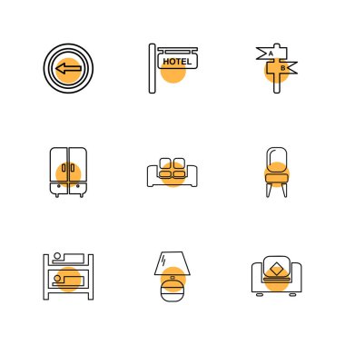 Beyaz arka plan üzerinde izole minimalist düz app simgeleri