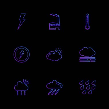 siyah arka plan üzerine minimalist düz app simgeleri