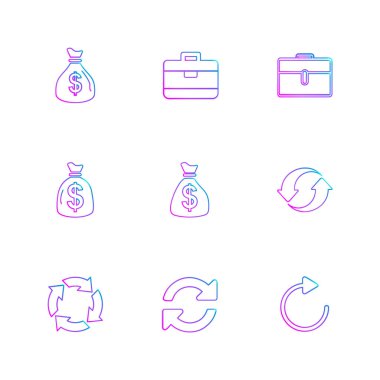 iş yaratıcı düz tasarım simgeler vektör koleksiyonu