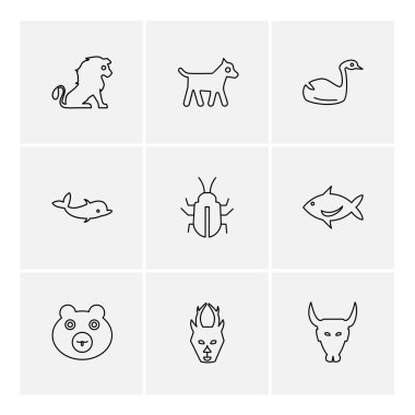 Beyaz arka plan basit düz app simgeleri