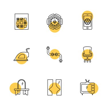 minimalist düz app simgeleri