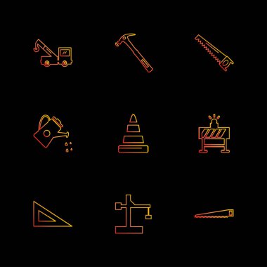 düz vektör çizim simgeler, App simgelerin ayarlamak   