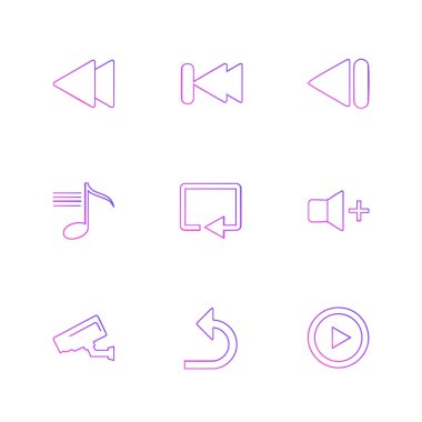 oklar yön işaretçiler yaratıcı simgeler ayarla, düz özel koleksiyon vektör