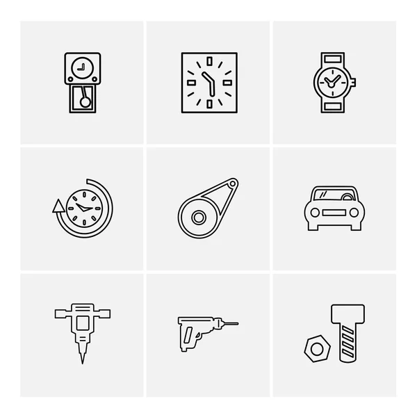 Conjunto Iconos Negocio Ilustración Vectores — Vector de stock