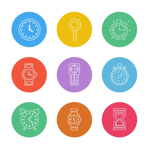 Minimalistic Flat App Icons White Background Royalty Free Stock Illustrations