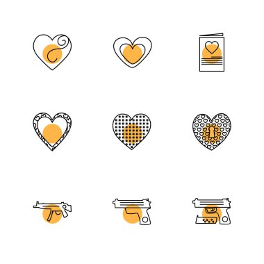 beyaz zemin üzerine minimalist düz app simgeleri