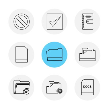 iş yaratıcı düz tasarım simgeler vektör koleksiyonu