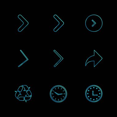 düz vektör çizim simgeler, App simgelerin ayarlamak 