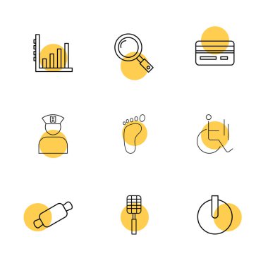 düz vektör çizim simgeler, beyaz arka plan üzerinde simgelerin ayarlamak 