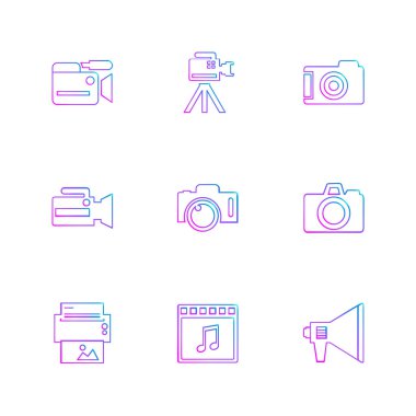 minimalist düz app simgeleri 