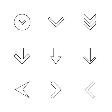 Beyaz arka plan üzerinde izole minimalist düz app simgeleri