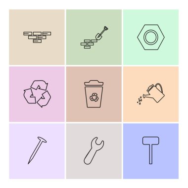 minimalist düz app simgeleri 