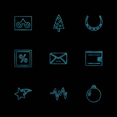 siyah arka plan üzerine minimalist düz app simgeleri