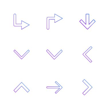 düz stil app simgeleri beyaz arka plan üzerinde renkli