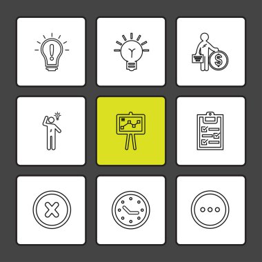 Beyaz arka plan üzerinde izole minimalist düz app simgeleri