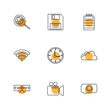 minimalist düz app simgeleri