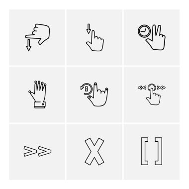 beyaz zemin üzerine minimalist düz app simgeleri