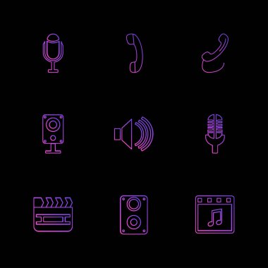 düz vektör çizim simgeler, App simgelerin ayarlamak   