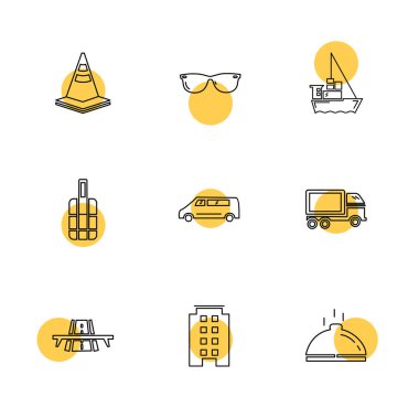 çeşitli vektör app simge kümesi         