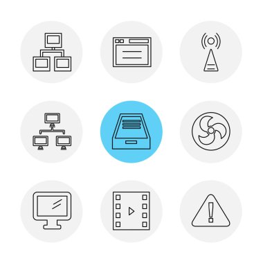 iş yaratıcı düz tasarım simgeler vektör koleksiyonu