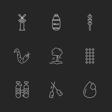 çeşitli vektör app simge kümesi         