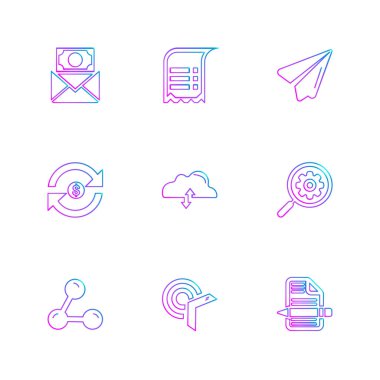 iş yaratıcı düz tasarım simgeler vektör koleksiyonu