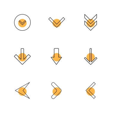 beyaz zemin üzerine minimalist düz app simgeleri