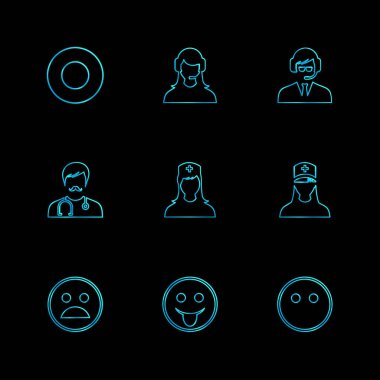 düz vektör çizim simgeler, App simgelerin ayarlamak   
