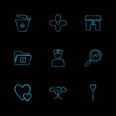 iş simgeleri kümesi, vektör illüstrasyonu 