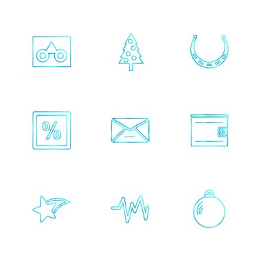 Beyaz arka plan basit düz app simgeleri