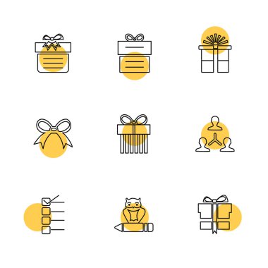 Beyaz arka plan daire basit web simgeler, vektör çizim ile