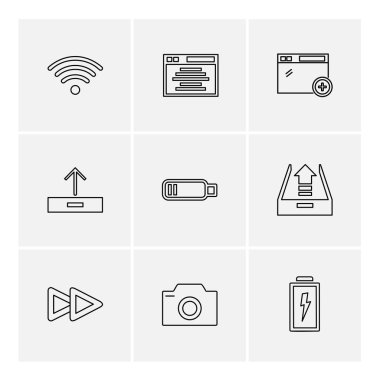 rasgele web simgeler, vektör çizim