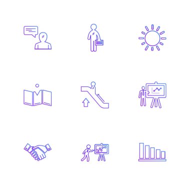 Beyaz arka plan üzerinde izole minimalist düz app simgeleri