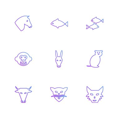 çeşitli vektör app simge kümesi    