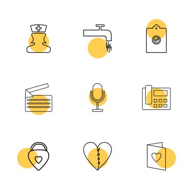 rasgele web simgeler, vektör çizim